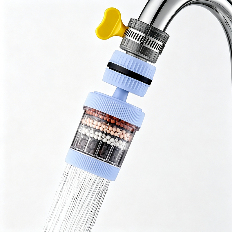 6 Layer Filtration Faucet Water Filter 360 Degrees Rotatable Splash Freeπ§