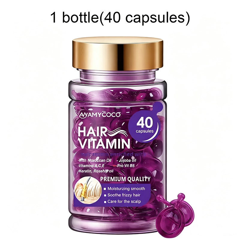 Hair Vitamin Capsules Infused with Argan Oil for Perm & Color Treated Hair💜