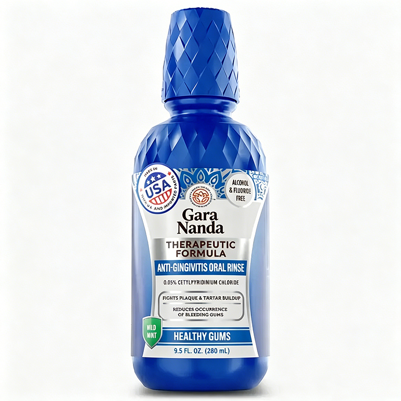 Anti-Gingivitis Oral Rinse with 0.05% CPC, Alcohol & Fluoride Free Therapeutic Mouthwash🦷