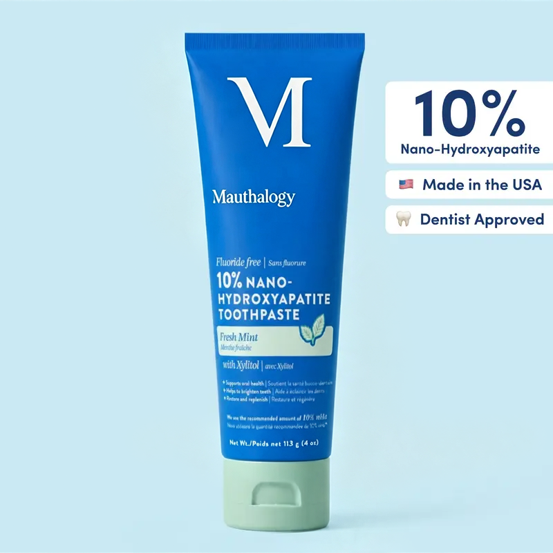10% Nano-Hydroxyapatite Toothpaste | Fluoride-Free Enamel Care, Fresh Mintπ¦·