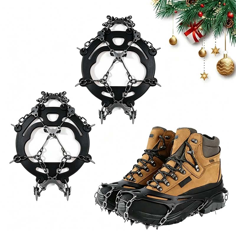 Ice Cleats for Shoes and Boots, Lightweight Crampons Anti-Slip Traction Snow Grips ⛸️