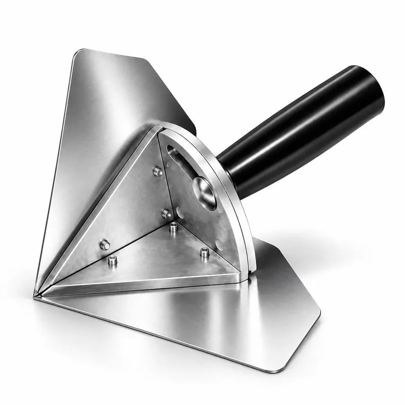 Interior Corner Finishing Trowel Stainless Steel, Silver Shaped Finishing Tool 🛠️