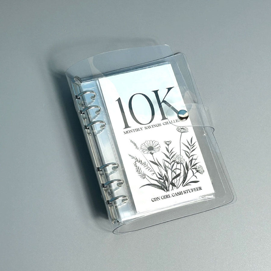 A6 12-Month Money Saving Binder ,10K / 5K / 2.5K Savings Challenge ,Cash Envelope Budget Planner๐