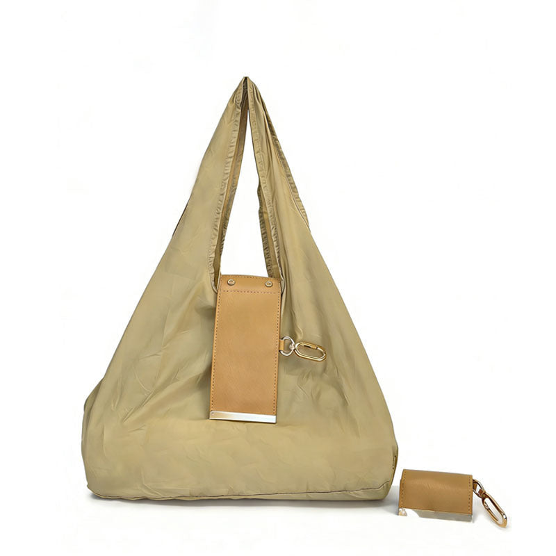 Compact Foldable Keychain Tote Bag, Expandable Reusable Grocery Shopping Bag with Key Ring🛍️