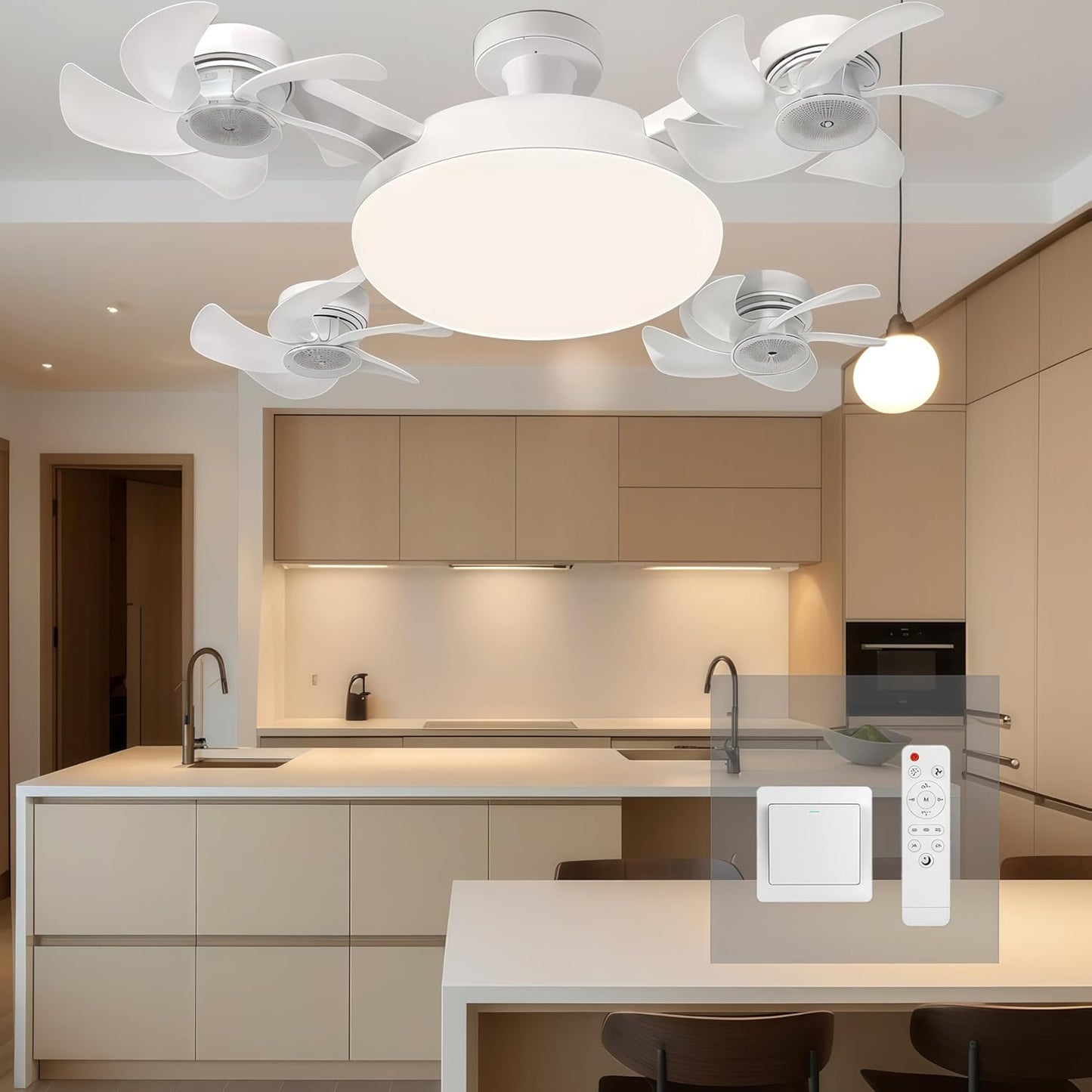 2026 New E27 Socket Ceiling Fan Light