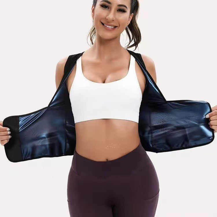 Women's Zip‑Up Compression Shapewear Vest - Athletic Active Tops with Built✨