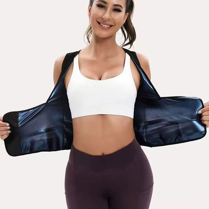 Women's Zip‑Up Compression Shapewear Vest - Athletic Active Tops with Built✨