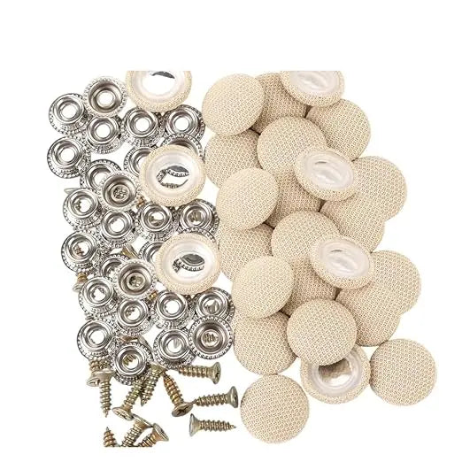 50 Pack Car Roof Headliner Repair Buttons, Fabric Covered Retainer Screws 🚗