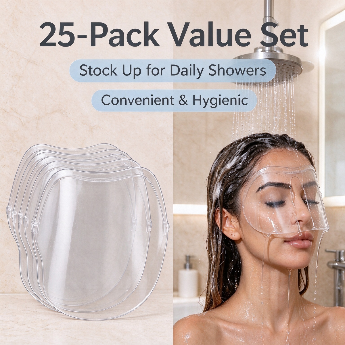 👁️ 25-Pack Waterproof Protector for Lash Extensions 💦