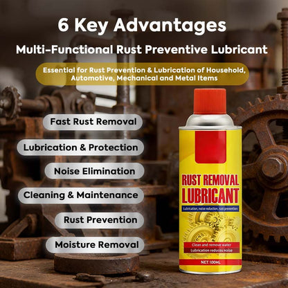 Anti-Rust Lubricant Spray & Rust Remover⚡