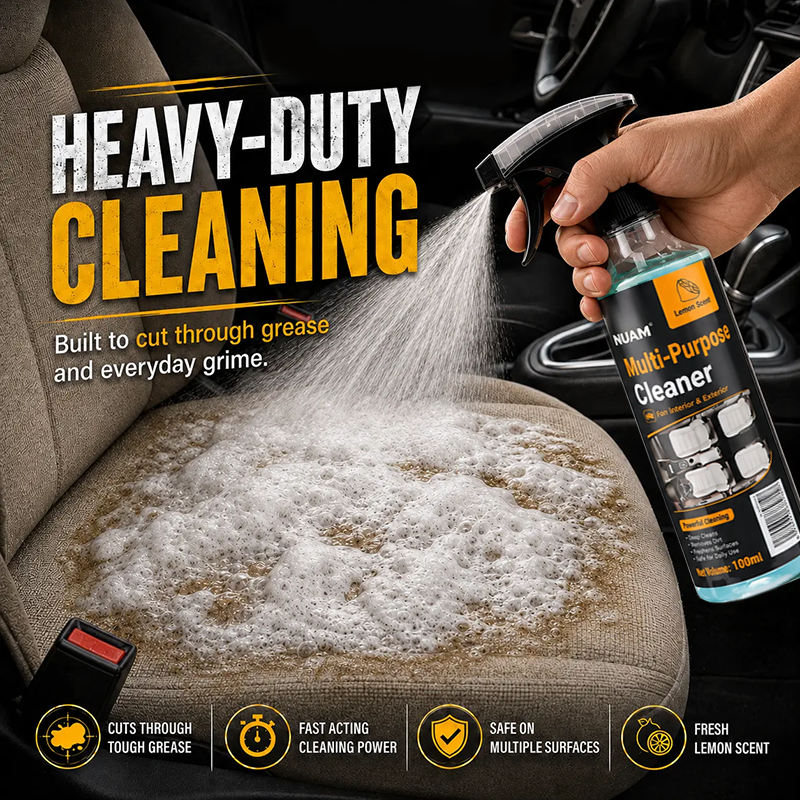 Multi-Purpose Cleaning Spray, Heavy Duty Dual-Action Degreaser & Stain Remover🧽