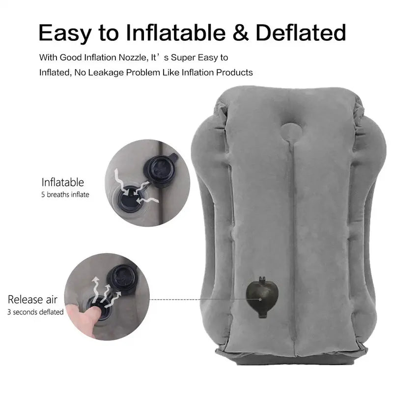 Inflatable Travel Pillow for Airplanes ✈️