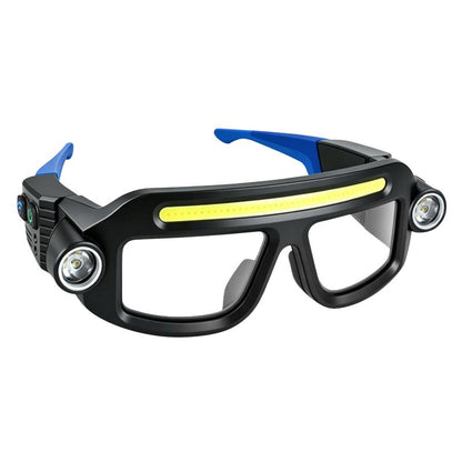 Rechargeable LED Headlamp Glasses - Hand-Wave Sense, Type-C USB Charging 🕶️