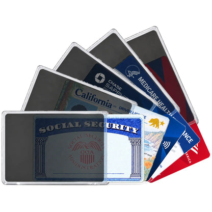 10 Packs Side-View Privacy Card Sleeve with Privacy Film, Protective Card Holder for Credit 🔒