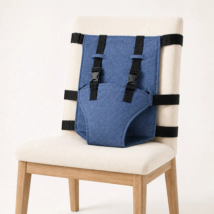 Portable Baby Seat Harness for Dining Chairs, Foldable Toddler Safety Seat with Adjustable Shoulder Straps 🪑
