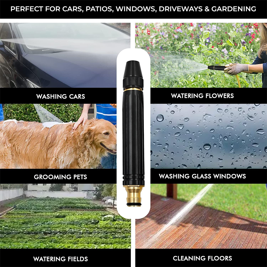 High-pressure water gun used for cars, patios, windows, pets and gardening
