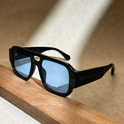 Stylish Aviator Sunglasses for Men and Women, Trendy Rectangle, Fashionable Design🕶️