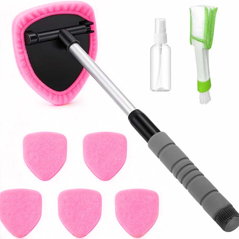9PCS Car Window Cleaner Kit Extendable Handle Windshield Cleaning Tool 🚗