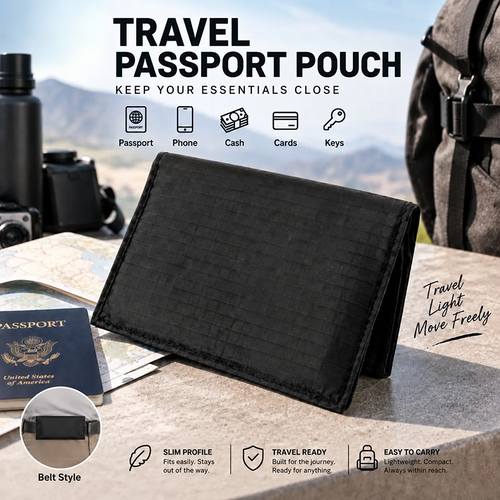 Anti‑Theft Passport Pouch, Multifunctional Phone and ID Waist Pouch🎒