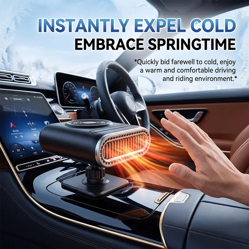 12V Portable Car Heater - 12v Power, Adjustable Defogging Windshield Demister 🚗