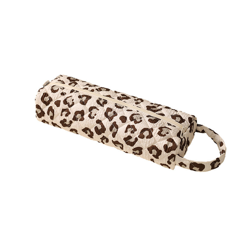 Quilted Multi‑Purpose Storage Bag, Portable Zipper Cosmetic Makeup Pouch with Handle 🧳