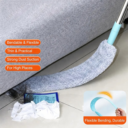 Replacement Gap Duster for Home Corner Place, Durable Flexible Arbitrary Bending Microfiber Dust Brush🧹