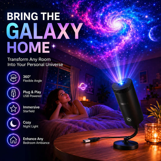 Plug-and-Play HD Star Projector✨