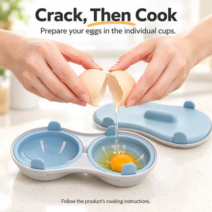 Microwave Egg Poacher, Microwave Egg Cooker for 2 Eggs 🍳