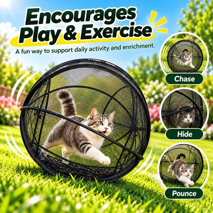 Portable Outdoor Cat Enclosure Mesh Ball Cat Cage 🐱