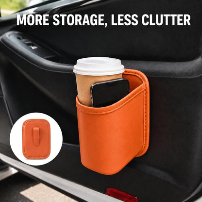 Car Cup Holder Accessory, Multi‑Purpose Drink & Water Bottle Storage Pouch 🚗