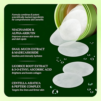 Korean Toning Polish Pads 100CT – Anti-Aging for Dark Spots & Wrinkles🧴