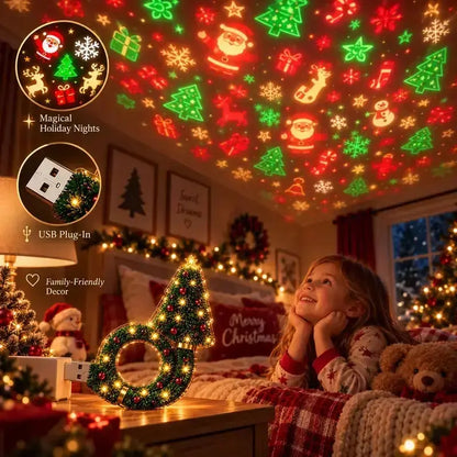 2026 New USB Plug-In Christmas Projector Night Light 🎄