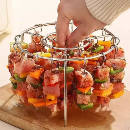 Air Fryer Skewer Rack, Round Grill with Stainless Steel🍢