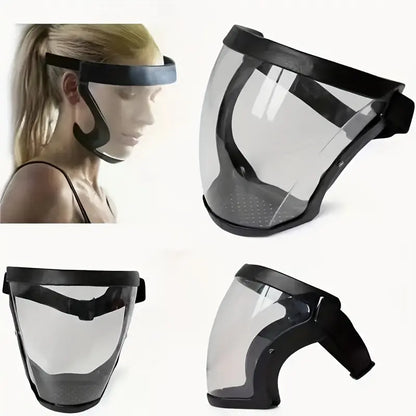 Transparent Visor - Adjustable Full-Face Protective Shield