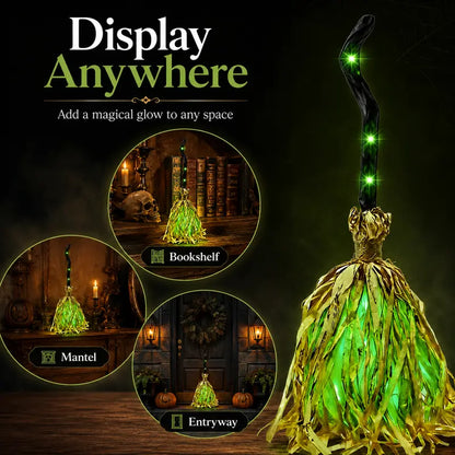 🎃Halloween Sale🎃Animated Witch Broom – Lights, Music & Motion – The Life of the Party