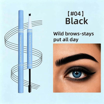 2-in-1 Waterproof Micro-Fork Eyebrow Pen-Tinted Gel Cosmetic🖌️
