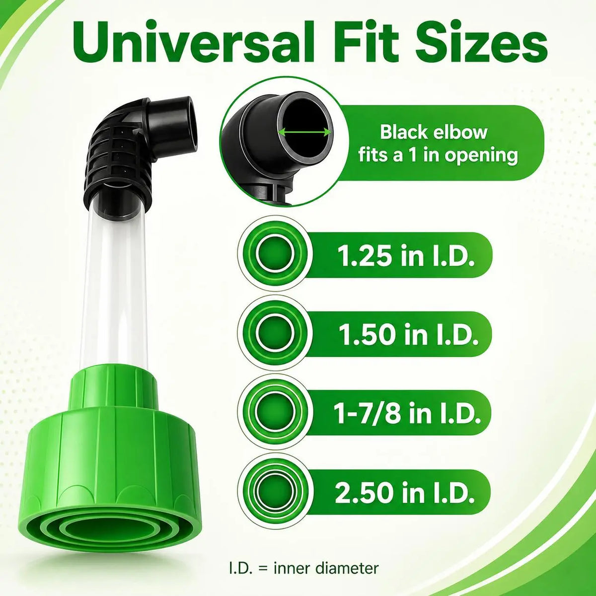 Universal AC Drain Line Cleaner Adapter, Wet/Dry Vacuum Attachment🪛