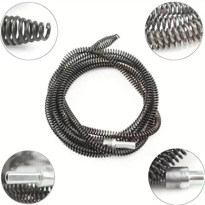 Electric Pipe Drain Dredging Device without Machine, 1 Count Toilet Clog Dredging Tool 🚽