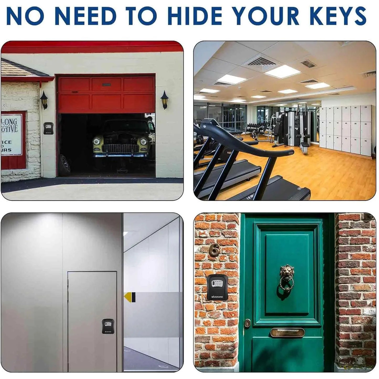 Wall Mount Key Lock Box‑ 4 Digit Combination Lockbox 🔐