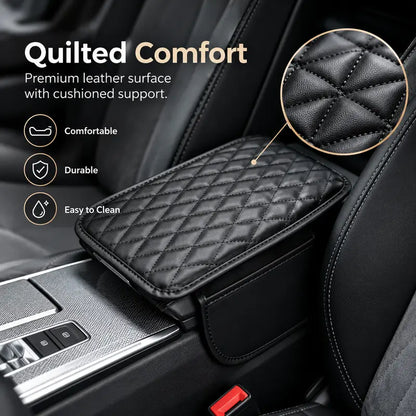 Multifunctional Car Armrest Box Cushion with Built-in Storage Bag 🚗