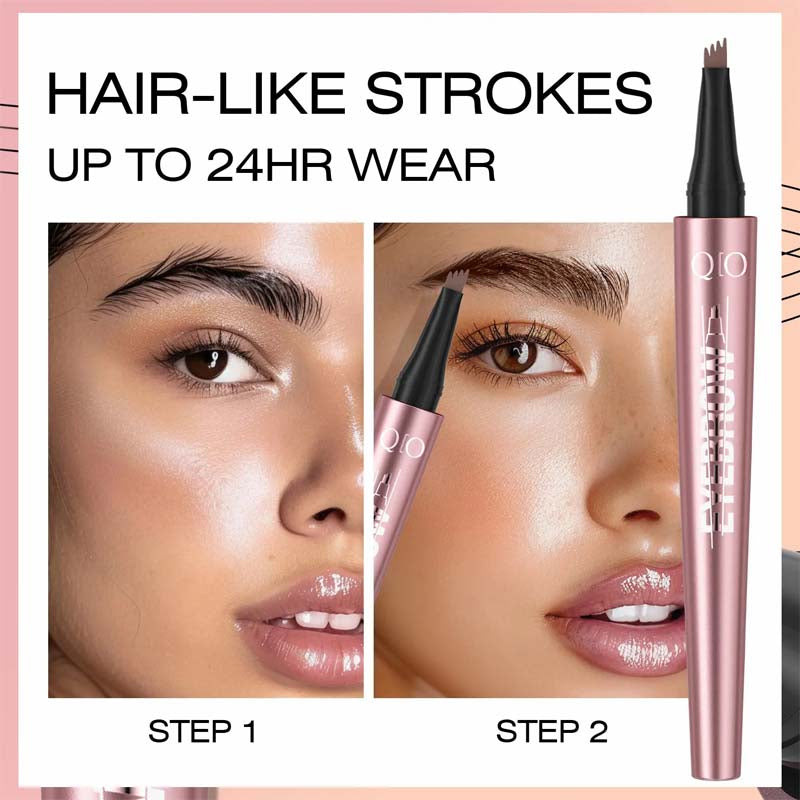 Waterproof Micro‑Fork Eyebrow Pencil, Long‑Lasting Brow Pen 💧✨