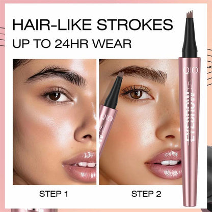 Waterproof Micro‑Fork Eyebrow Pencil, Long‑Lasting Brow Pen 💧✨