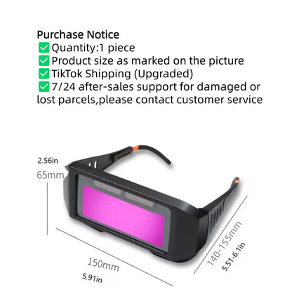 Industrial Welder Safety Glasses, Auto‑Darkening Welding Goggles✨