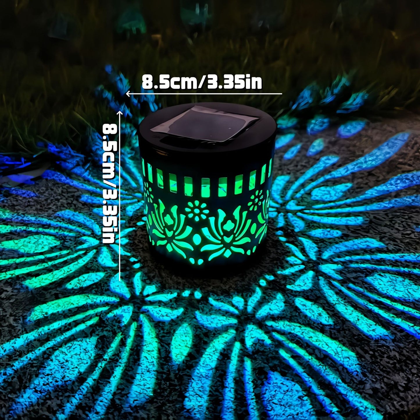 Solar Mandala Projector Wall Lights IP65 Waterproof Outdoor Decor Lamp☀️