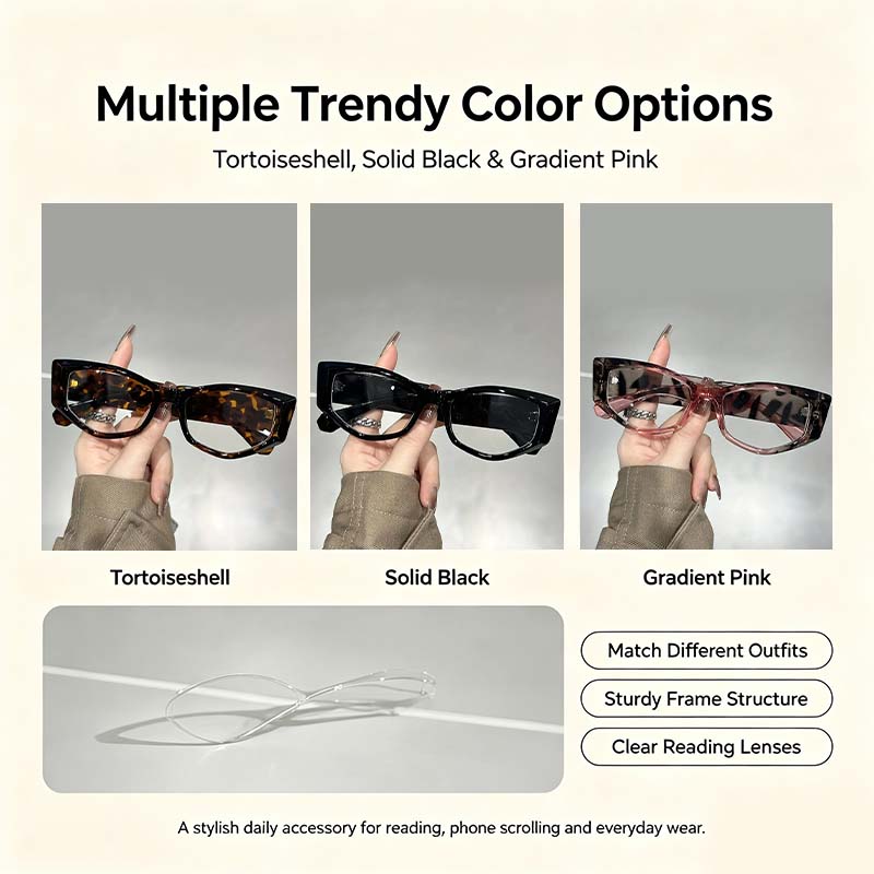 Women's Reading Glasses Anti-Blue Light Full Frame Square🕶️
