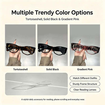 Women's Reading Glasses Anti-Blue Light Full Frame Square🕶️