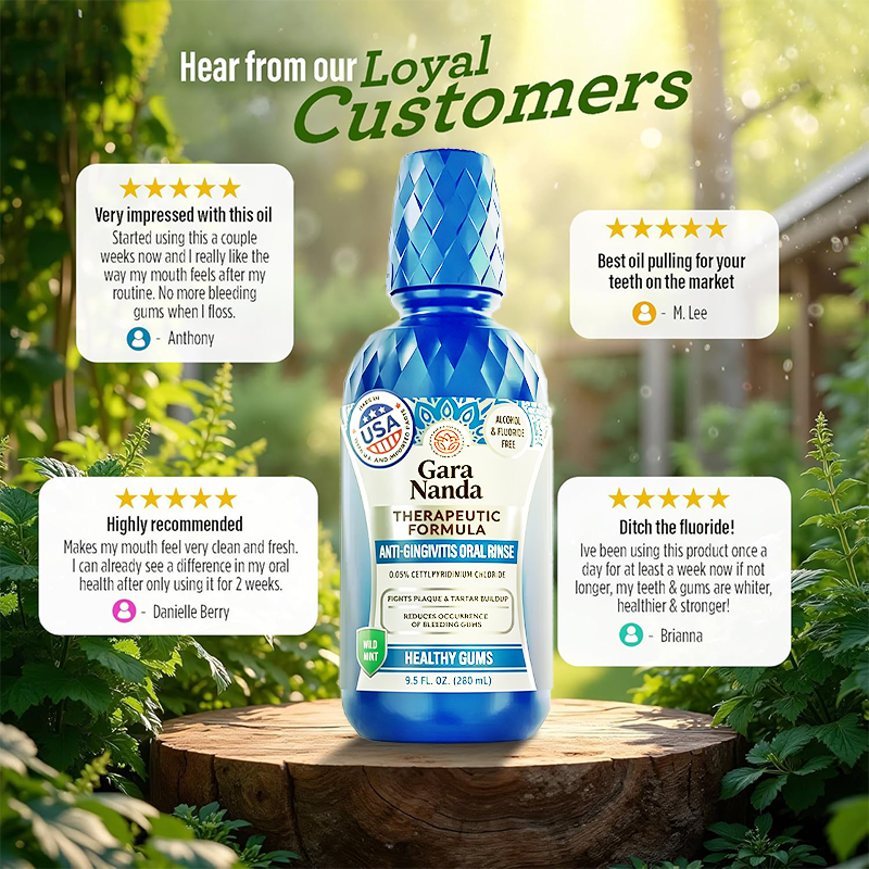 Anti-Gingivitis Oral Rinse with 0.05% CPC, Alcohol & Fluoride Free Therapeutic Mouthwash🦷