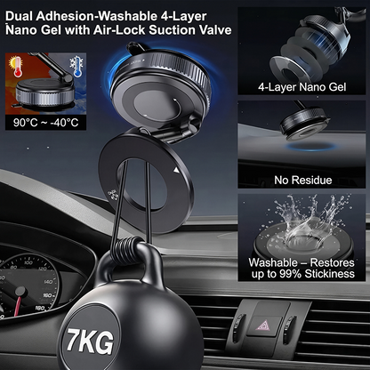 2.0 Foldable Magnetic Car Phone Holder with N52 Magnets🧲