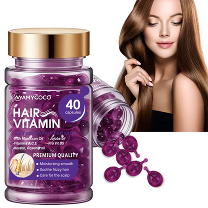 Hair Vitamin Capsules Infused with Argan Oil for Perm & Color Treated Hair💜