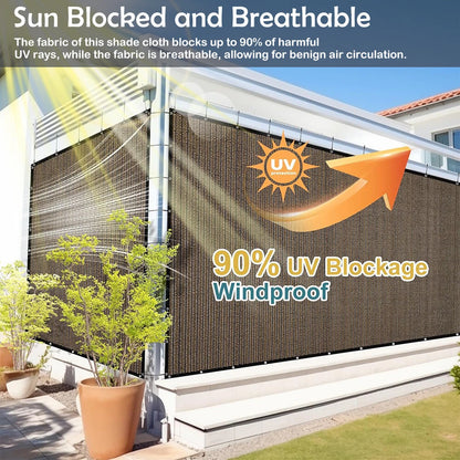 Black UV Resistant Sun Shade Net 10FTx13FT for Garden & Backyard🌳